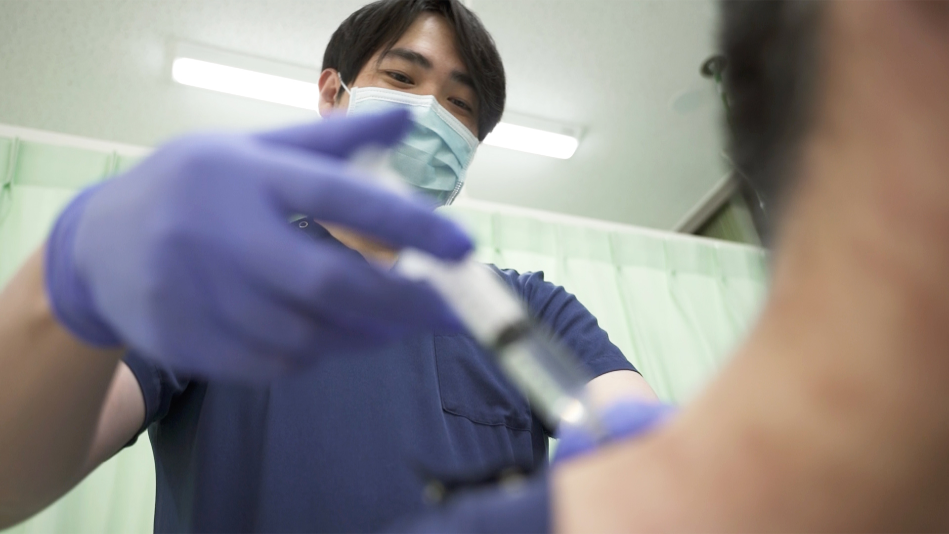 写真:治療の様子